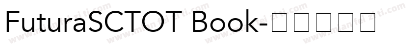 FuturaSCTOT Book字体转换